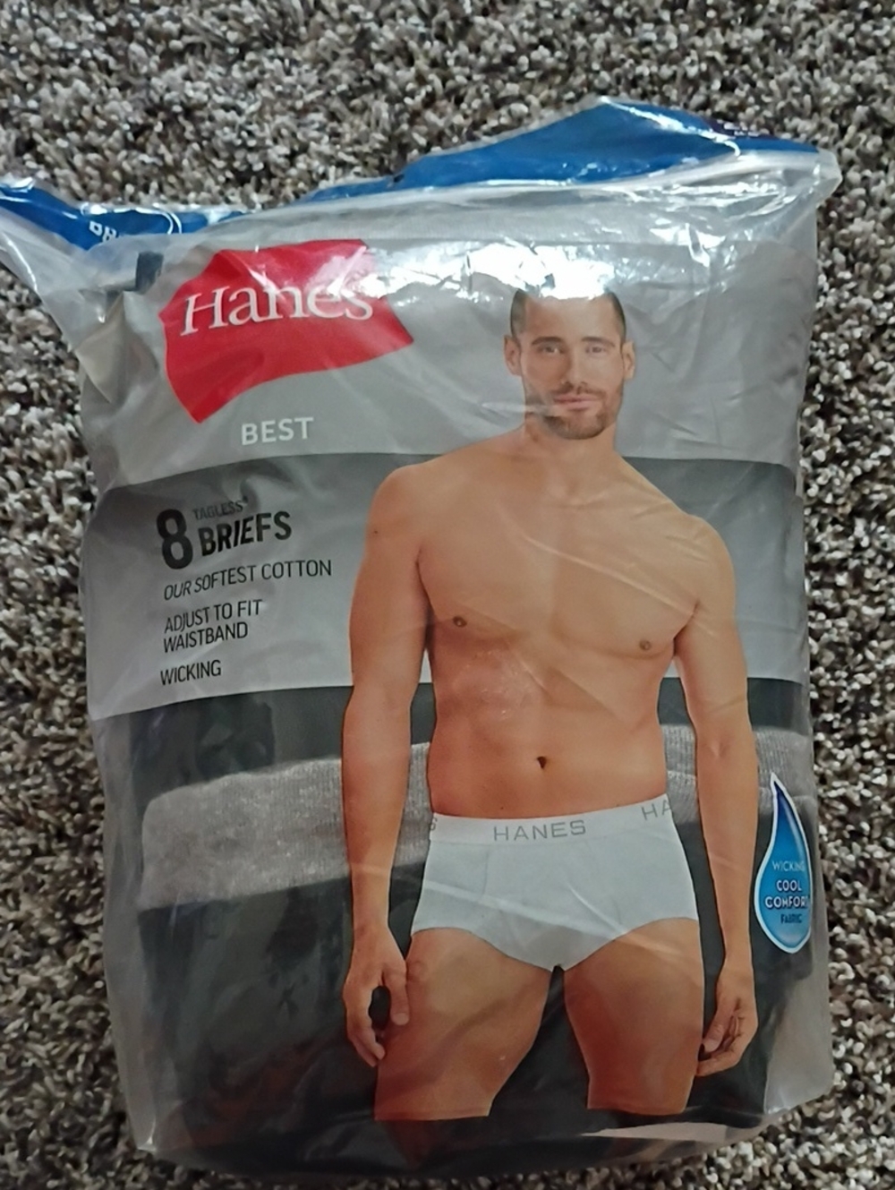 Hanes Men's White Briefs Pack - White